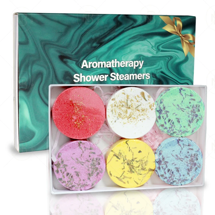 High Quality  Handmade Body Restore Mini Romantic Menthol Gift Shower Steamer Set