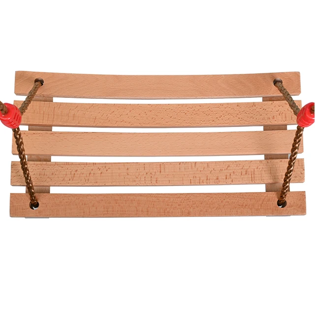 Kids  Wood hanging Swings seat swing set for Backyard Playground equipment