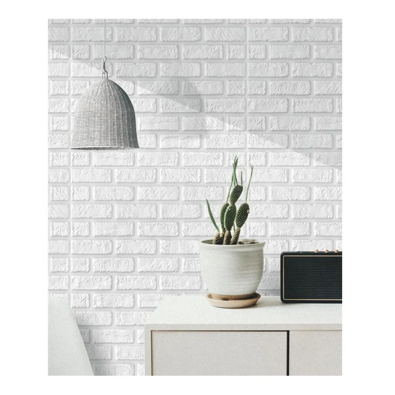 China Factory PE Foam Vinyl Sticker Brick Wall Paper Home Decoration Wall Stickers