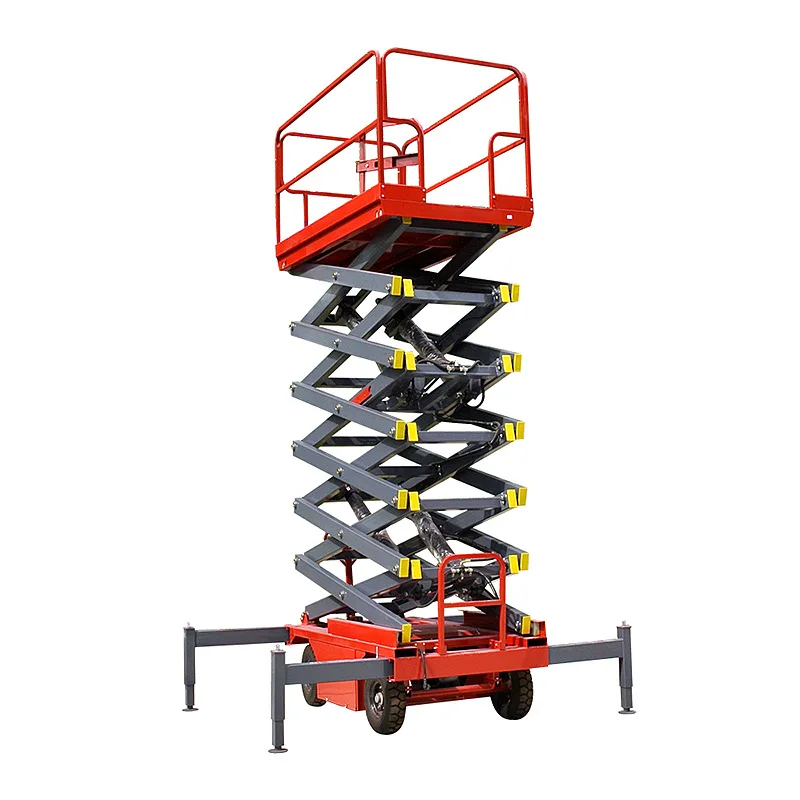 4-18m hydraulic manual lift trolley Lifting Platform Hand Hydraulic Scissor Lift Table