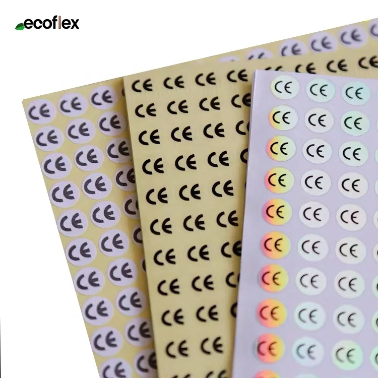 Hologram CE Marking Stickers Adhesive Certificated Rohs Custom Label For Electronics