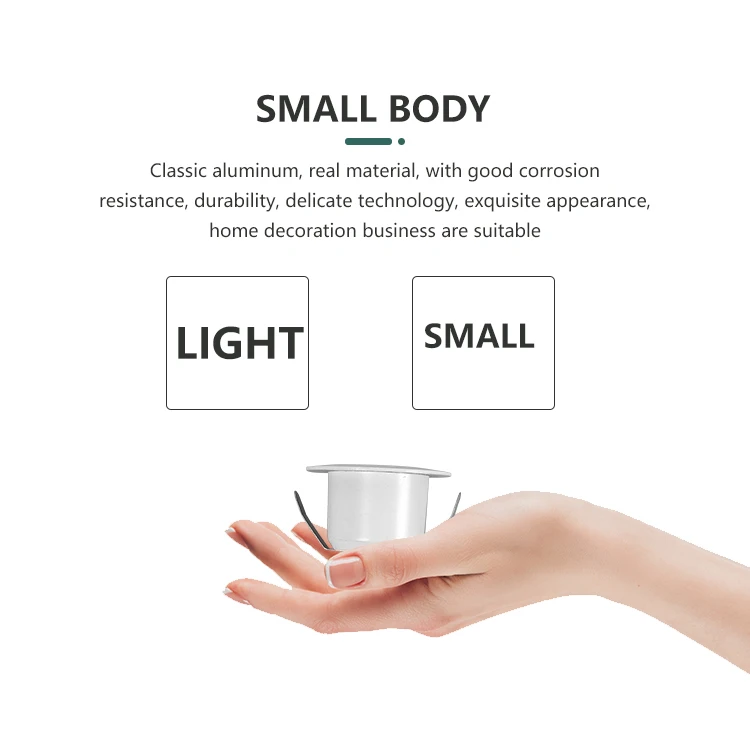 Enough Power Home Indoor Ceiling Fixture Fitting PP 3w COB  Recessed Ceiling Led Spotlight