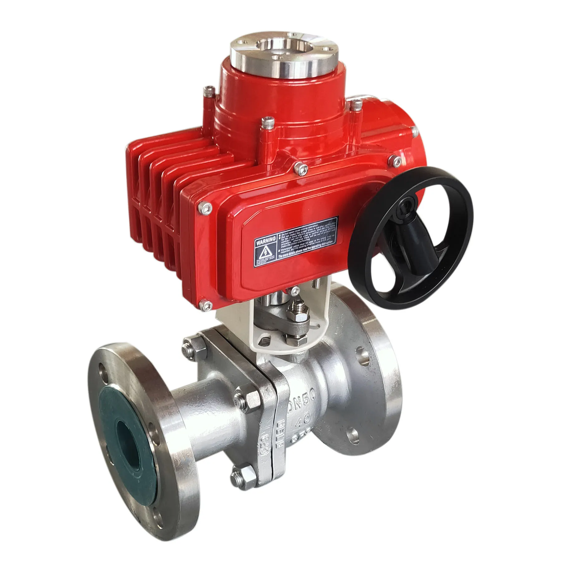 12V 24V 220V Flange Type Water Flow Control Electric Motorized Actuator Ball Valve Electric Actuator
