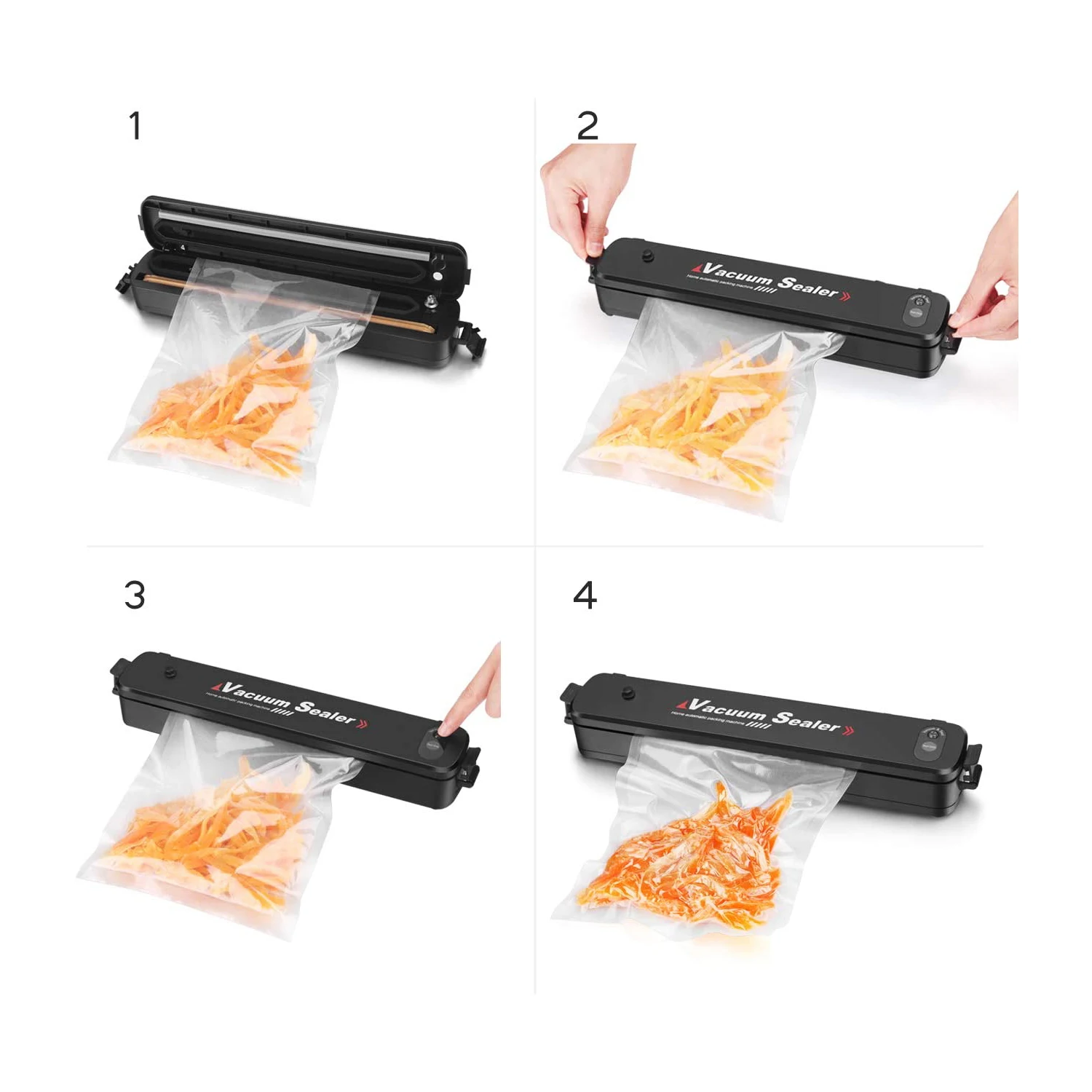 One-Touch Automatic Food Sealer with External Vacuum System for All Saving needs Powerful Vacuum Sealing Machine
