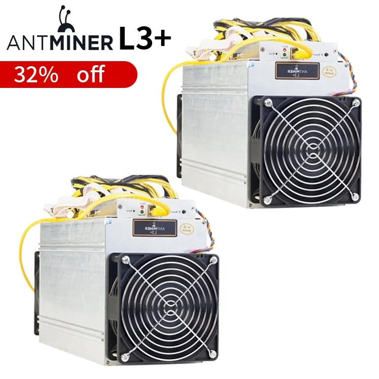 L3 + 504Mh/S 580M 600Mh Scrypt алгоритм плюс используемый Майнер Asic Hashboard Litecoin Miner Bitmain Antminer L3 + с блоком питания