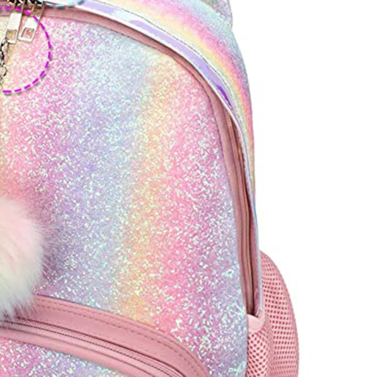 Lovely Student School Back Pack Kids Outdoor Glitter School Backpack Girls