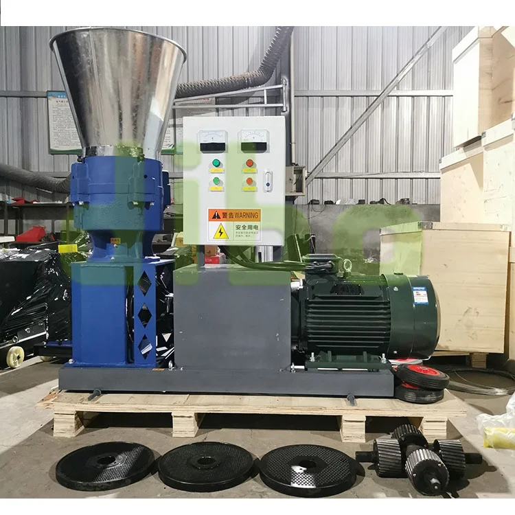 Chicken feed diesel engine processing machine poultry pelletizer pellet granulator production household feed pellet machine