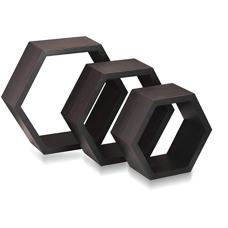 
Wholesale Natural Wood Display Wood Wall Hanging Floating Decoration Shelf for Home living room 