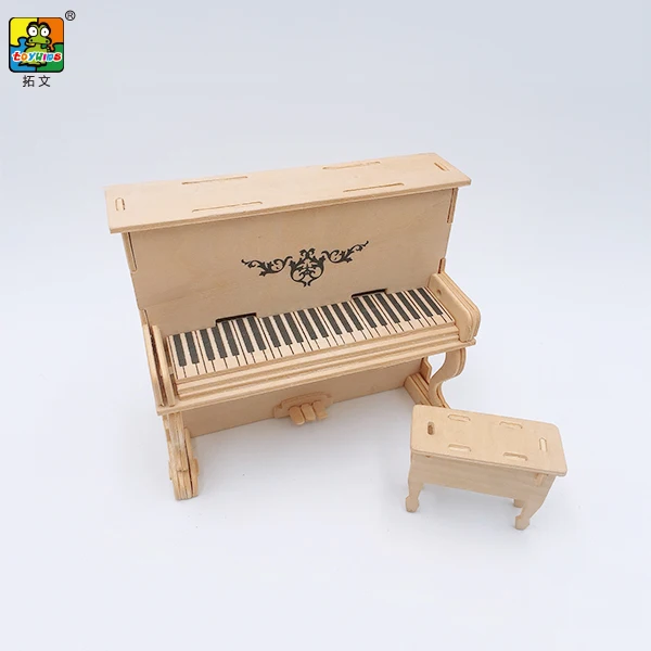 Wood piano Cello Music Instrument Toy Wooden Children Kids Musical Fun Educational Cartoon Musical Keyboard Piano Toy