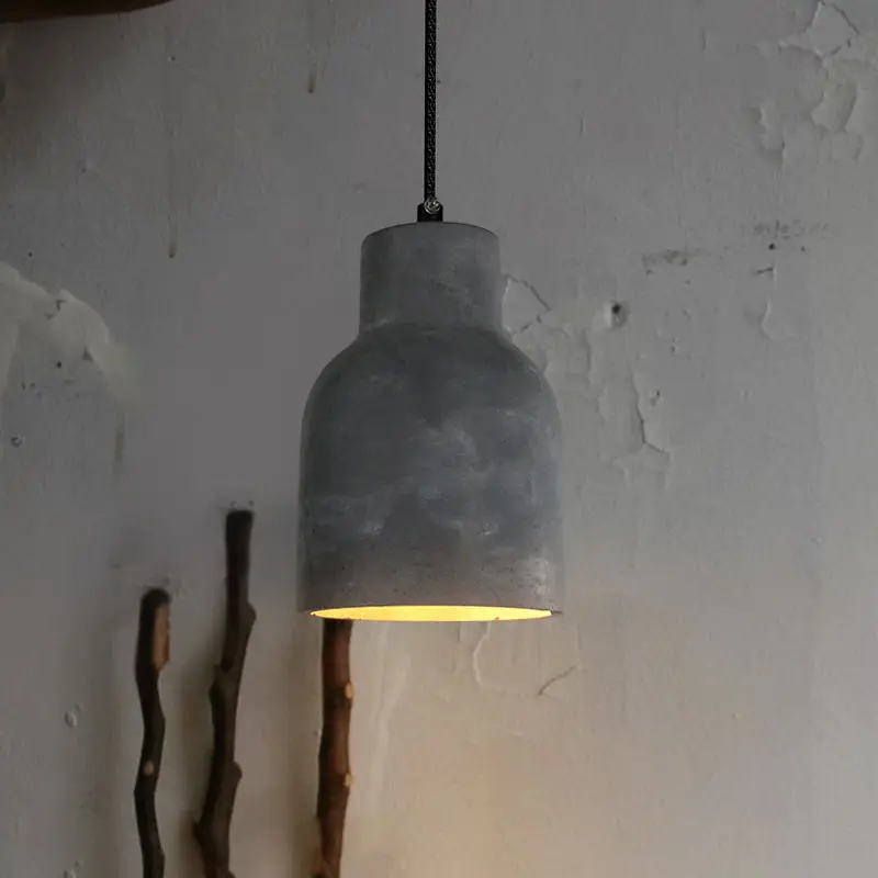 Nordic Style Industrial Chandelier Lamp Home Decoration Pendant Lamp Cement Fashion Hanging Lamp