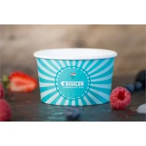 Custom printed Disposable Ice cream Cup 8 oz 9 oz 10 oz Take away packaging Eco friendly