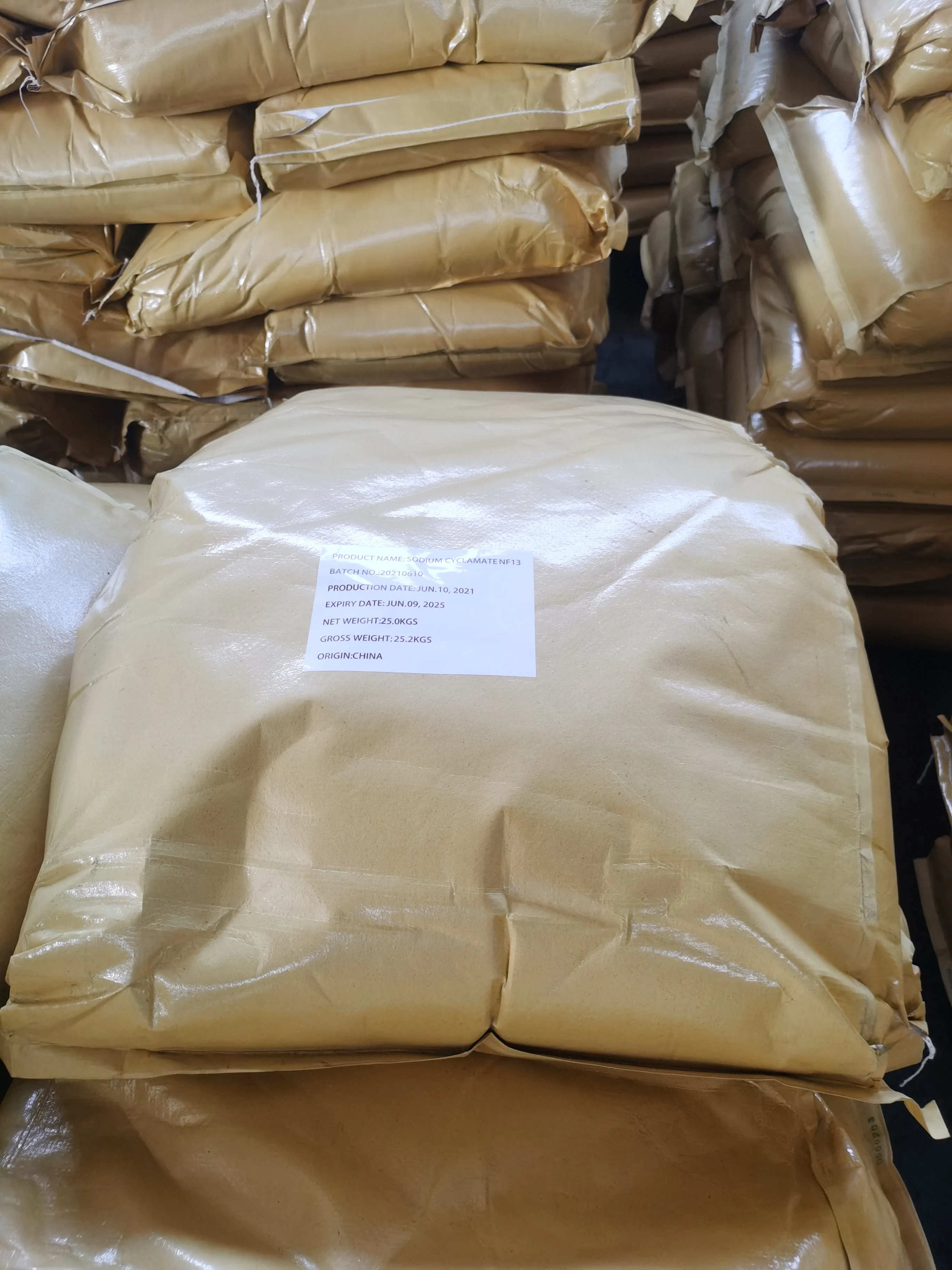 Buy 25KG Bag Sodium Cyclamate Food Grade Sweetener NF13 High Purity