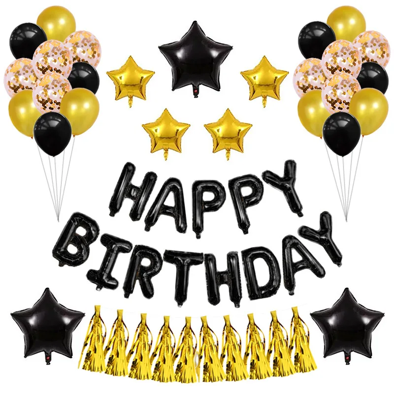 Счастливый kindergeburtstag Deko Hapy на день рождения Feliz в честь Letra Por cumplea ОС Decoracion Mujer Arco Globos Fiesta De cumpleaos