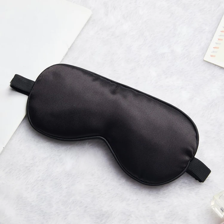 Soft Travel Sleep Eye Masks Silk Eye Cover Soft Satin Blindfold Elastic Strap Night Eye Shade for Women Men