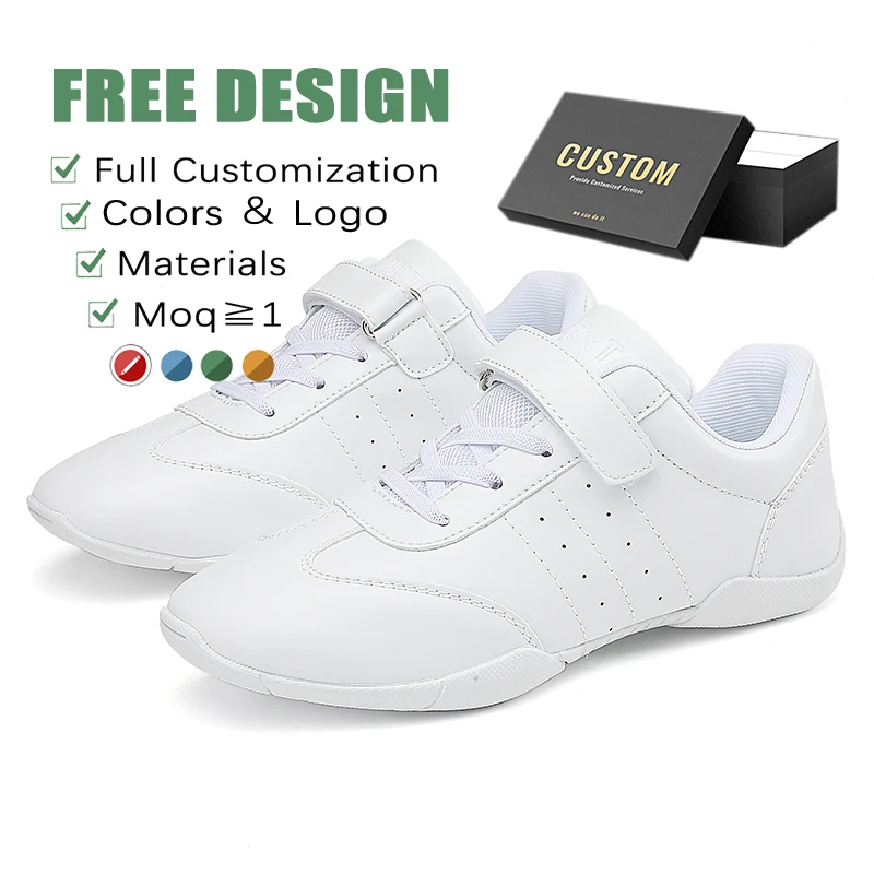OEM ODM Custom Design Fashionable Breathable Cheerleader Shoes Cheerleading Dance Training Cheerleading Shoes for Women and Kids