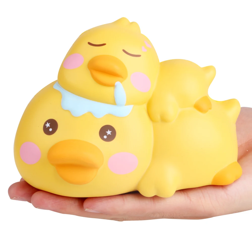 Kawaii, оптовая продажа, игрушка-утка из пенополиуретана для родителей и детей, медленно растущая мягкая игрушка с логотипом животных, рекламные подарки, детские игрушки, 2023