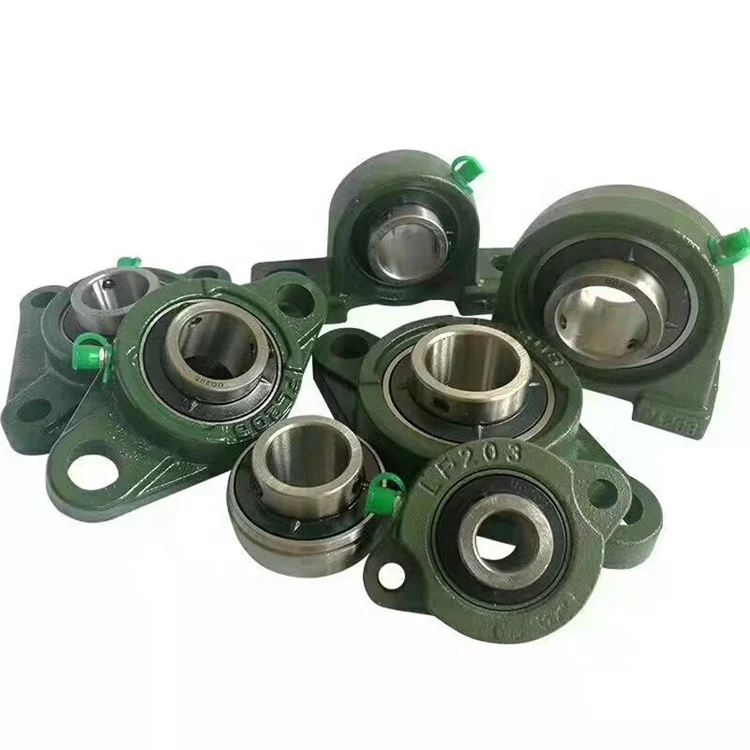 Manufacturer Mounted Insert Pillow Block Bearing Hot Sale China UCP Inch Size Green Cover Set Metal OEM Building Food Cast