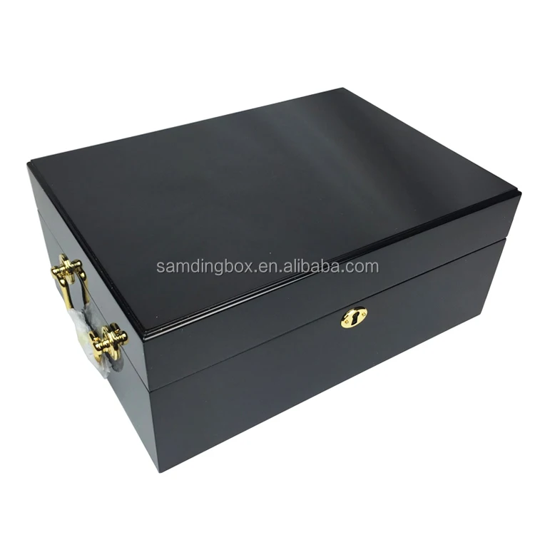 Samding Luxury Malaysia Jetton Packaging Wood Box Wholesale Varnish Poker Storage Singapore Chip Wooden Playing Card Box