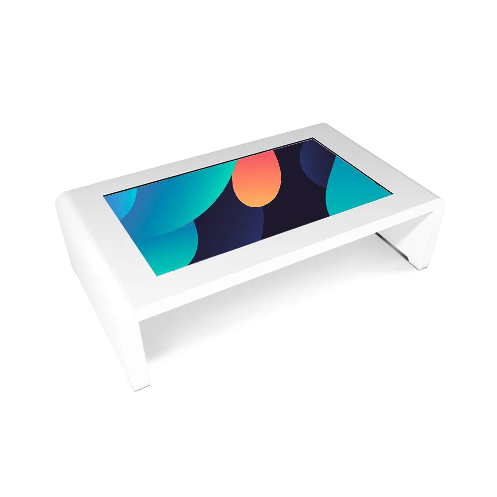 Factory hot sale 43 inch Smart coffee Capacitive multi Touch screen table  window 10/Android  rotating table display