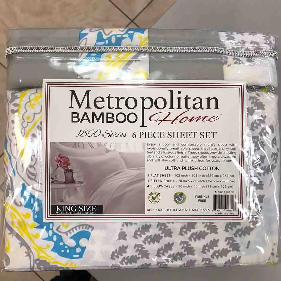 
Print microfiber fabric 100% polyester bedding sheet set 6pcs Good Price and Packing Full size 