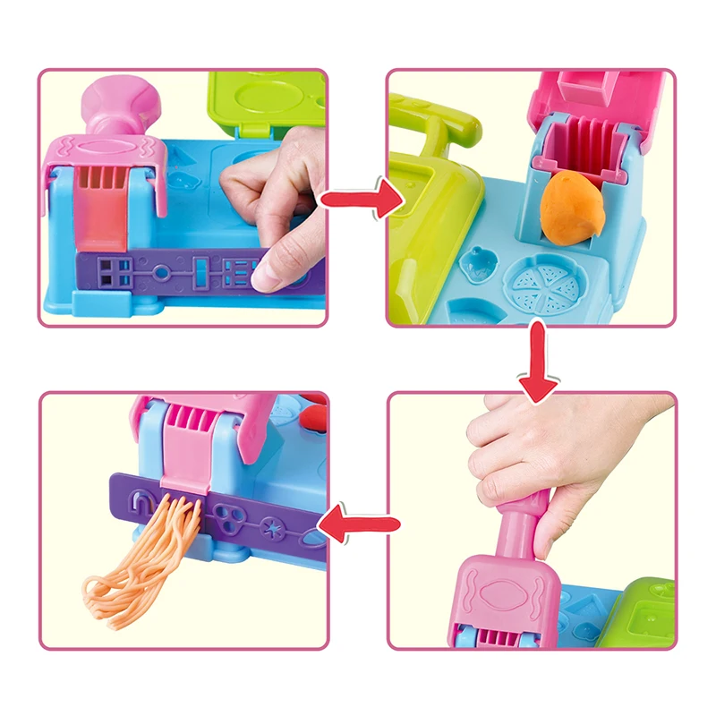 
Color Light Clay Playing Toy Hamburger Store Kit Lightest Soft Modeling Dough 