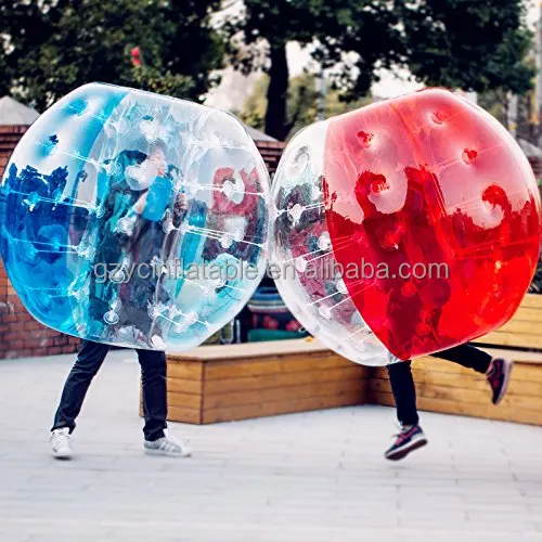 TPU Body Zorb Bumper Ball Inflatable Bubble Football Soccer Ball With Colored Dots inflatable zone bubble ball tpu guangzhou
