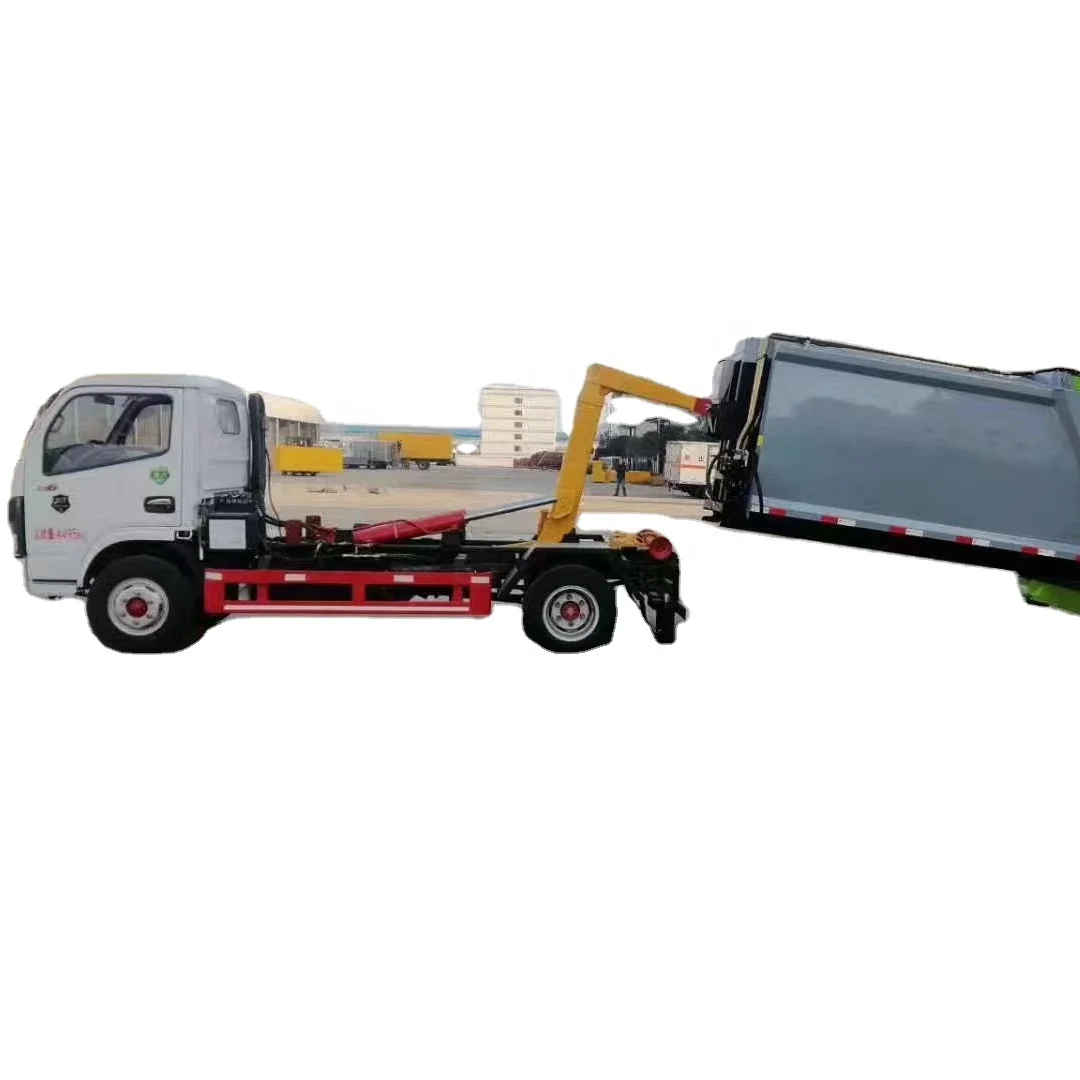 Hook lift truck waste collecting truck exporting DONGFENG Dollicar 4X2 small garbage truck EURO 3