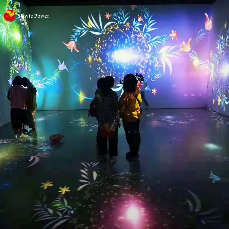 New Arrival AR Projector Game System 3D Holograph Interact Floor Projection For Amusement Park