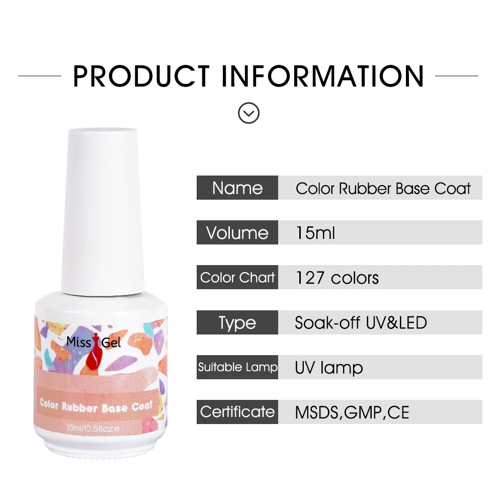 Factory Wholesale 127 Nude Colors Ruber Base Gel Nail Supplies UV Nail Rubber Base Coat