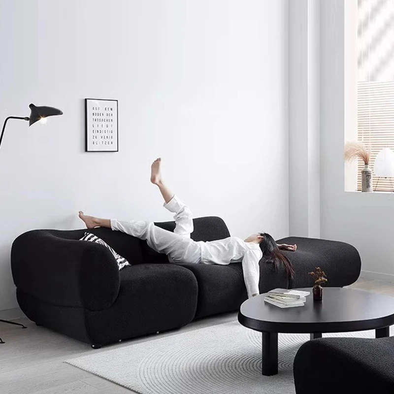 2024 New style Compression-sealed Vacuum Package Sofa Living Room Furniture Modern  Linen Corner Sectional Compression Sofa