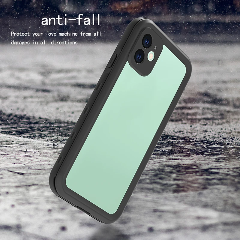 Shellbox IP68 2 Meters Waterproof Shockproof Phone Case For Iphone 11 Waterproof Case With Screen Protector Built-in