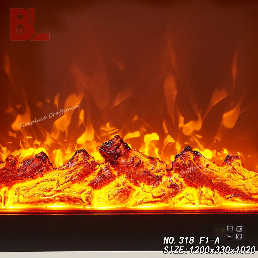 Modern hearth ventless gas electric corner fireplace surround for sale 318 F1-A