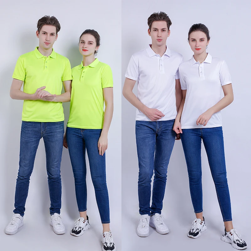 Comfortable fabric Quick-drying Short Sleeves Custom T Shirts For Men Women Cotton Polo Shirts With Custom Logo