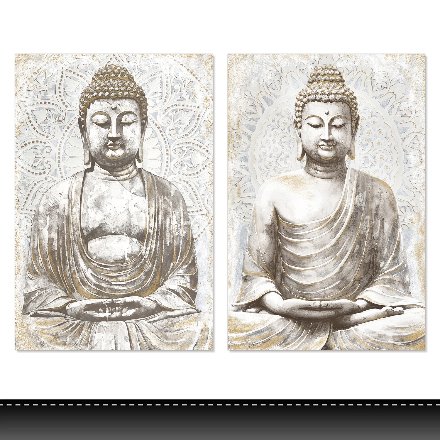 Best material Buddha canvas painting wall paintings for home decor canvas painting on the wall