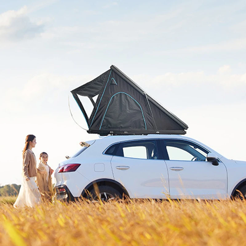 Self driving tour car roof tent SUV fully automatic hardtop car mounted outdoor sedan large folding camping tent