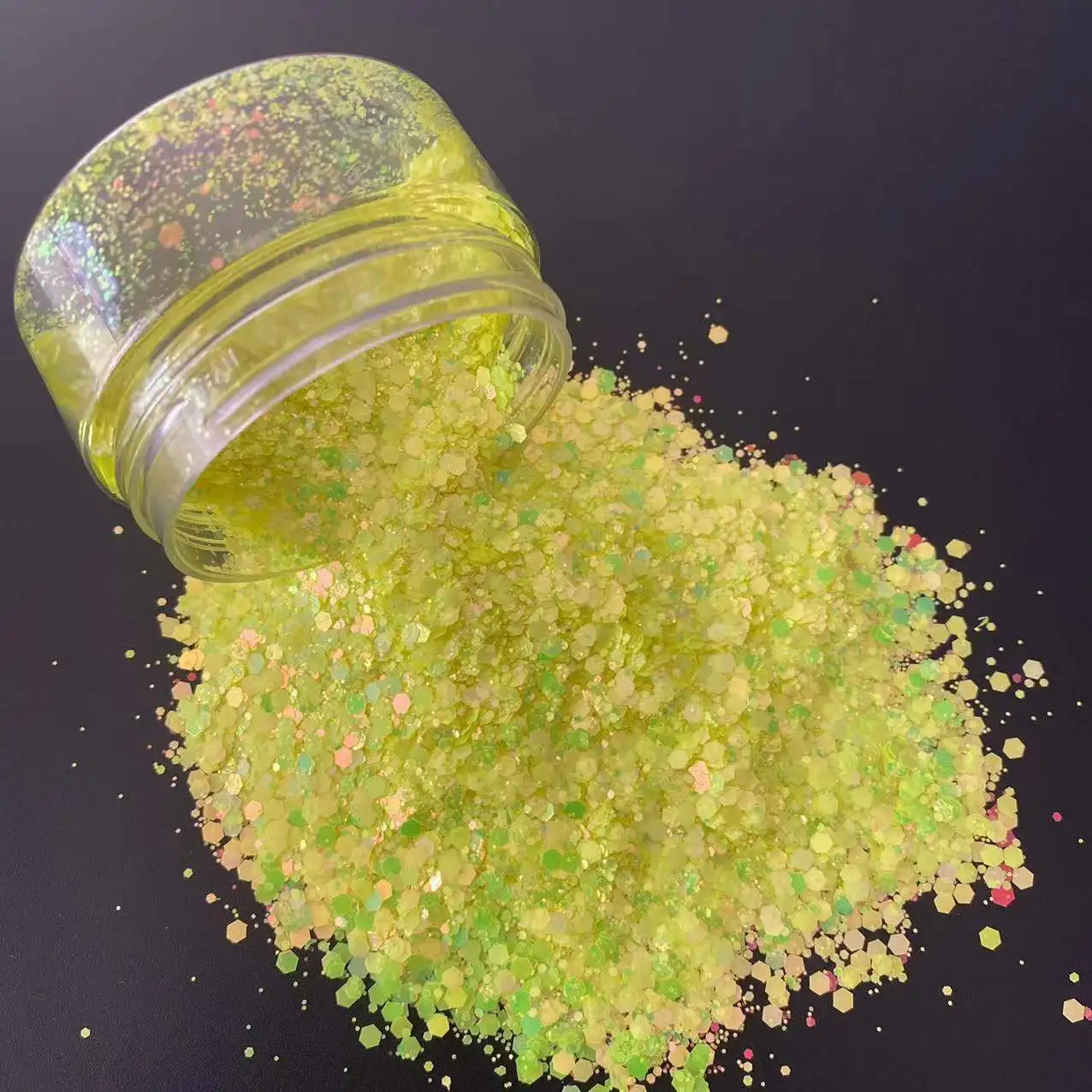 Solvent Resistant Glitter Bulk Ultra Fine Polyester Material Makeup Eye Pet Glitter Powder