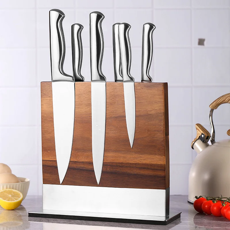 Home Kitchen Magnetic Knife Block knife holder stainless steel magnetic knife holder with Strong Enhanced Magnets