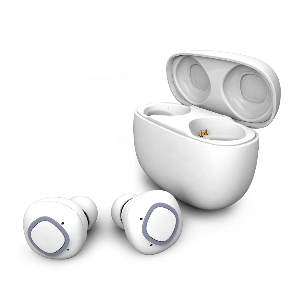 Мини СПЦ Bluetooth наушники беспроводные с портативным зарядным чехлом