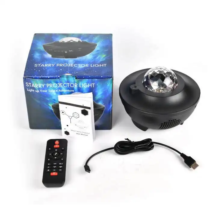 The new LED starry sky projection lamp sleep instrument moon night light for children with remote control