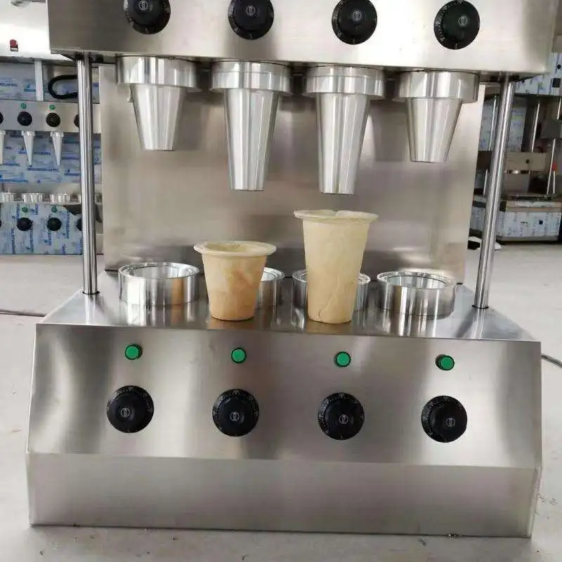Best Price Commerical High Quality Ice Cream Waffle Pizza Cone Maker Making Machine