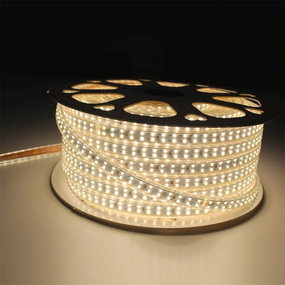 High Voltage 120Leds/m AC220V 50 100m IP67 Waterproof LED Tape SMD2835 Flexible Smart LED Strip Light