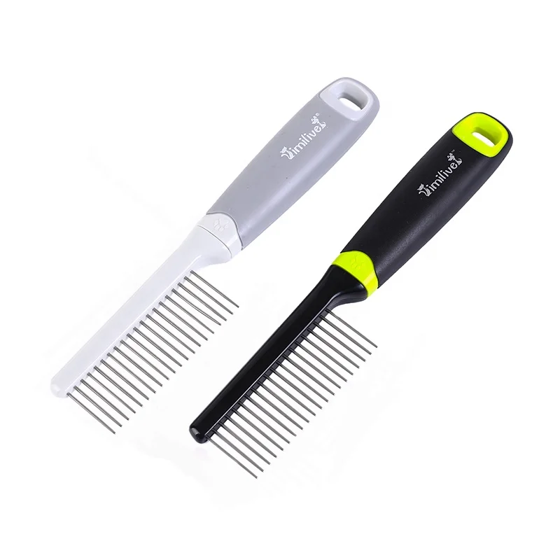 Imilive Slicker Stainless Steel Needle Dog Cat Pet Hair Removal Massage Combs for Grooming
