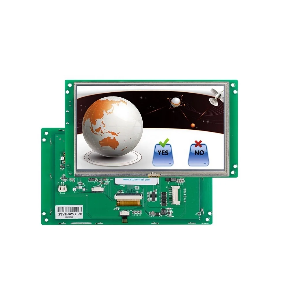 
7 inch 800x480 Programmable TFT LCD Display with Touch Screen Support Any Microcontroller 