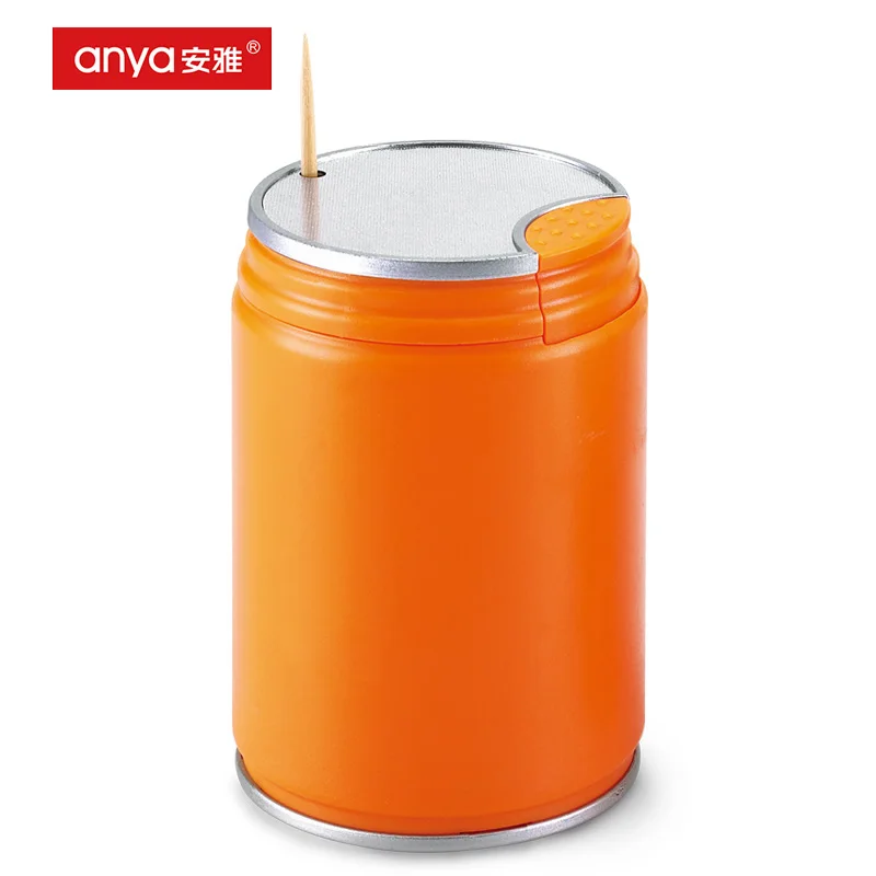 D434 Home Use Kitchen Automatic  Portable  Pop-can Plastic Toothpick Dispenser Storage Household Toothpick Box