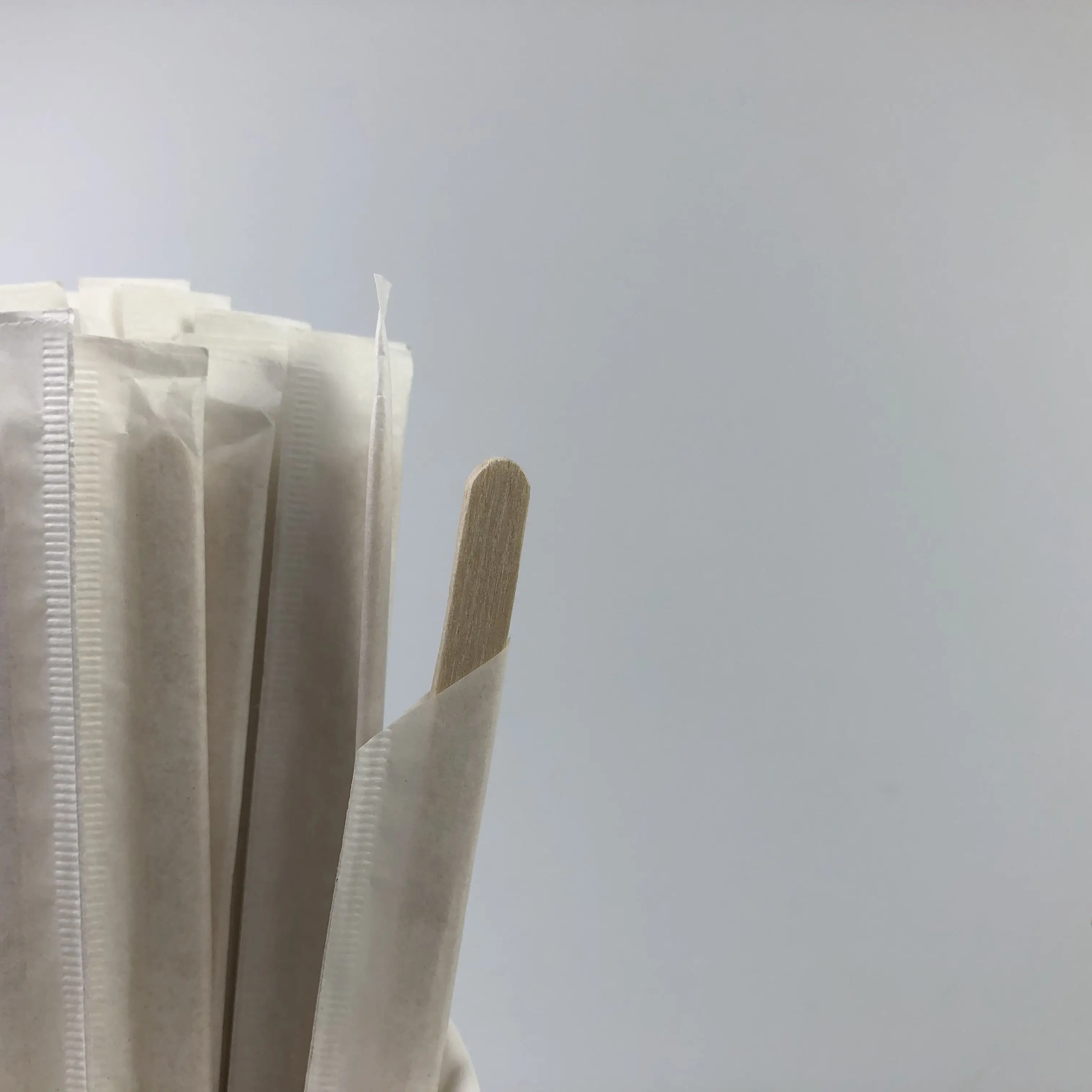 Disposable Individually Paper Wrapped Wood Coffee Stirrers