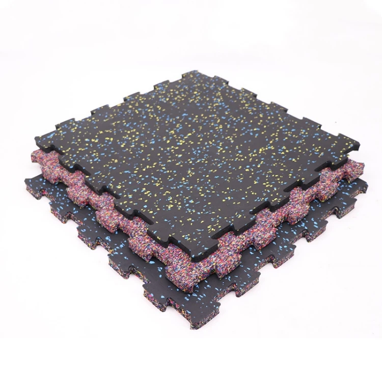 Anti-slip Fitness Sports 10/15/20mm Gym Floor Mats Rubber Interlocking