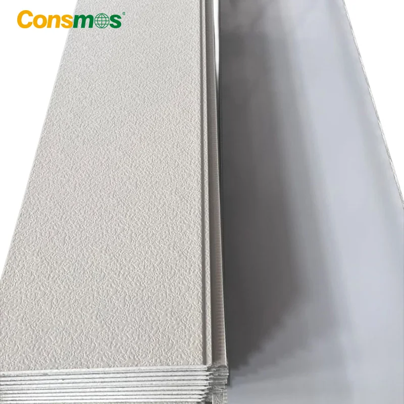 Consmos Lightweight Insulated Sandwich PU Exterior Foam Wall Decoration Panels Roofing Panel