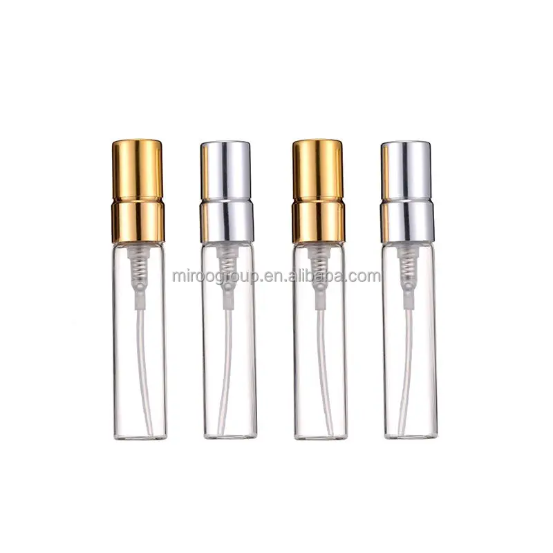 2ml 3ml 5ml 10ml Transparent Clear Mini Perfume Glass Sample Tester Mist Spray Bottles Empty Travel Cosmetic Bottle Glass Vials
