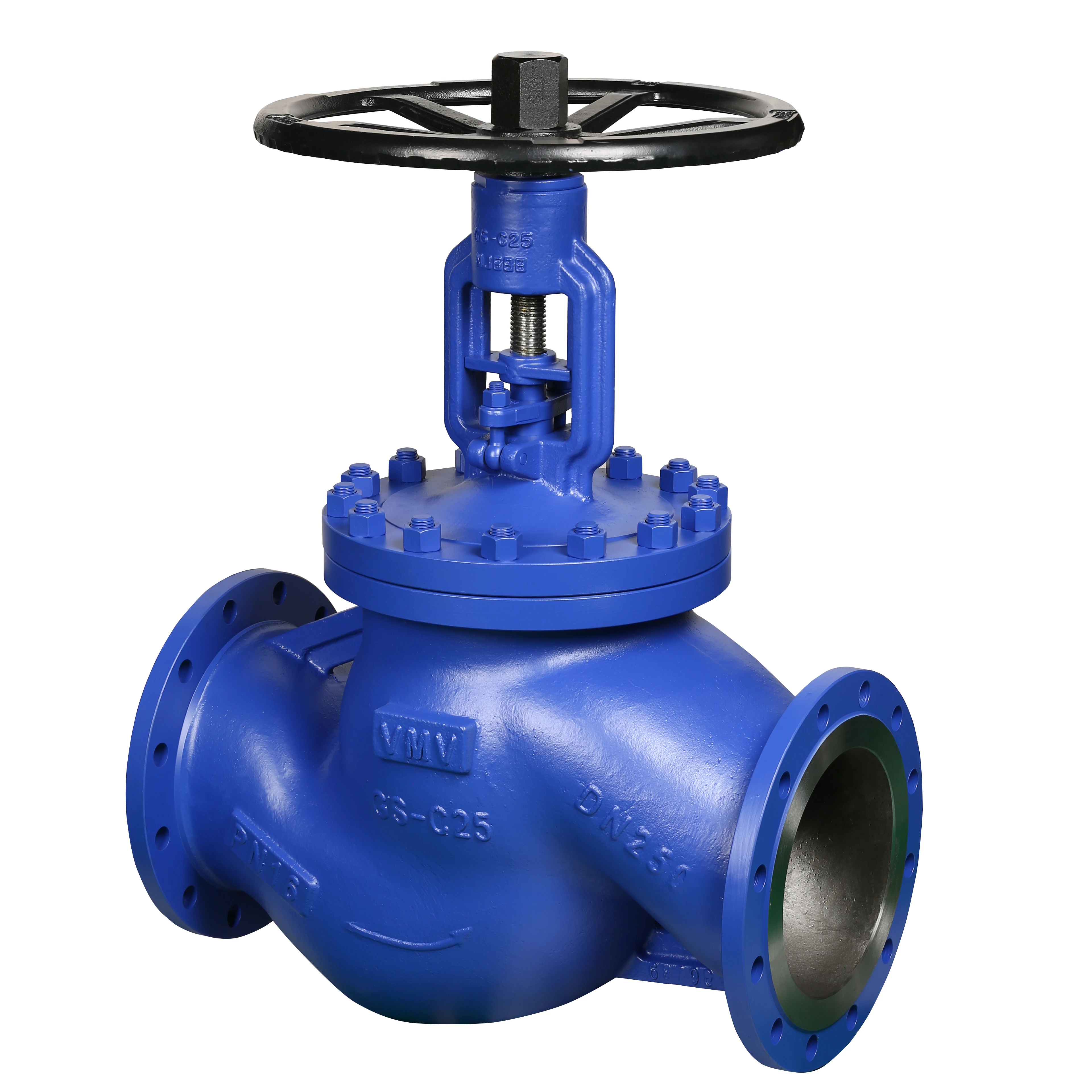China Manufacturer DIN Flanged WCB Body Bellows Seal Globe Valve For water system