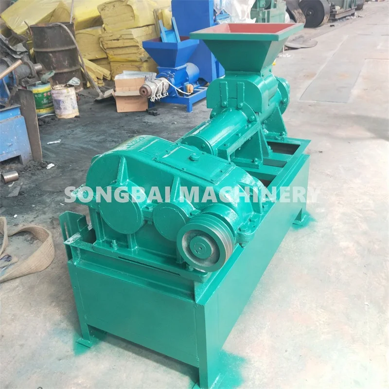 Charcoal Briquette Press Extruder Machine Production Line Cube Hexagon Square Cylinder Coal Powder Rods Stick Making Machine